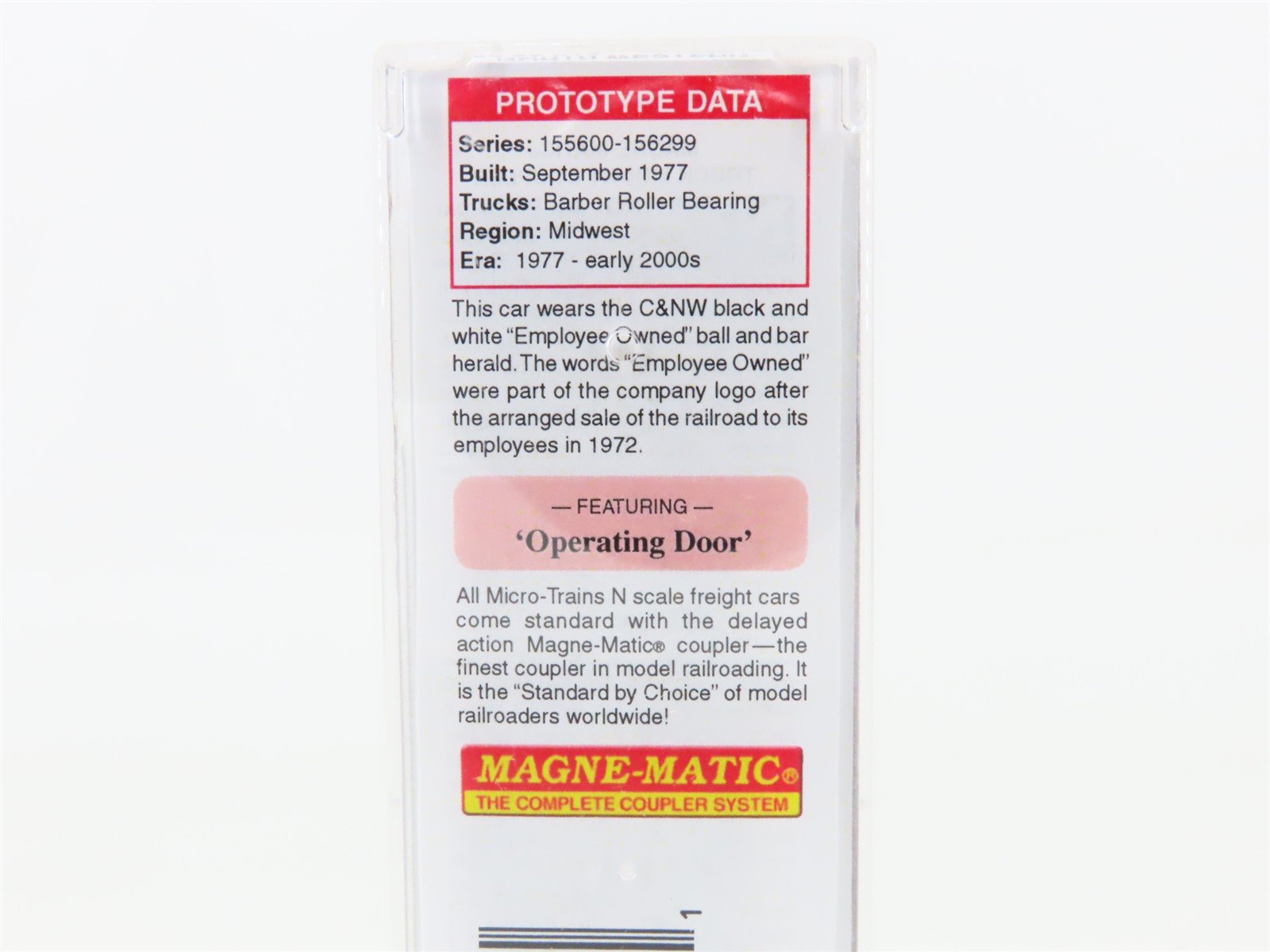 N Scale Micro-Trains MTL 02500710 CNW Chicago & North Western 50' Boxcar #155898