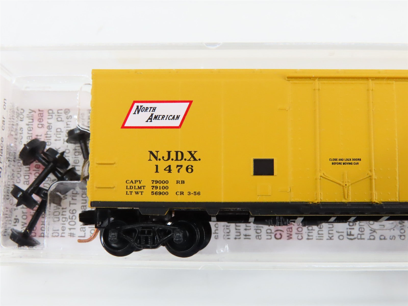 N Scale Micro-Trains MTL 02100520 NJDX Jersey Central Lines 40' Box Car #1476