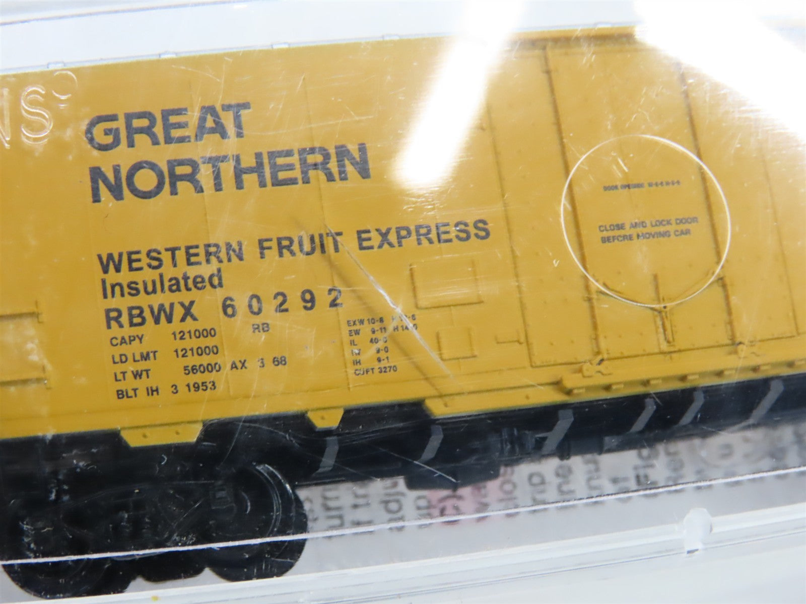 N Scale Micro-Trains MTL 21460 RBWX GN Western Fruit Express 40' Box Car #60292
