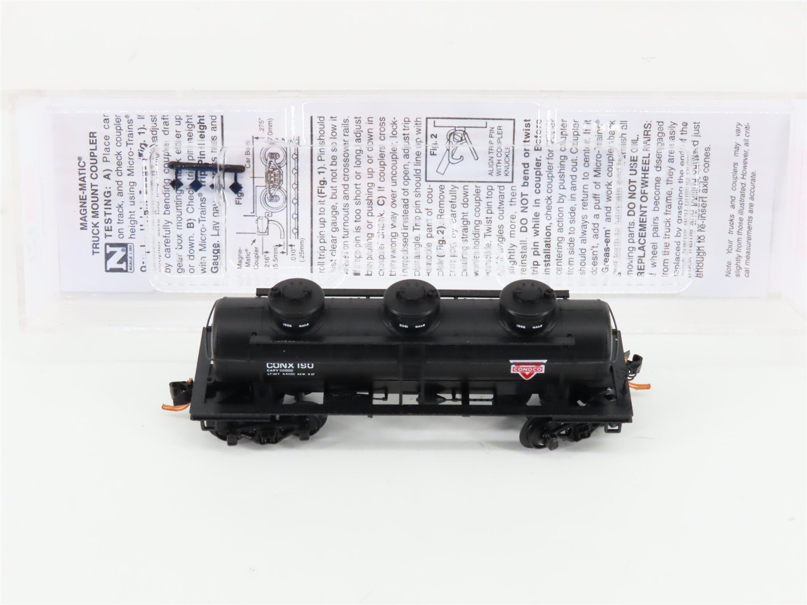 N Scale Micro-Trains MTL 06600060 CONX Conoco ACF 3-Dome Tank Car #190