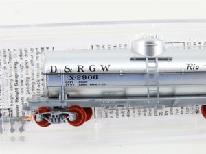 N Scale Micro-Trains MTL 06500890 D&RGW Rio Grande Single Dome Tank Car #X2906