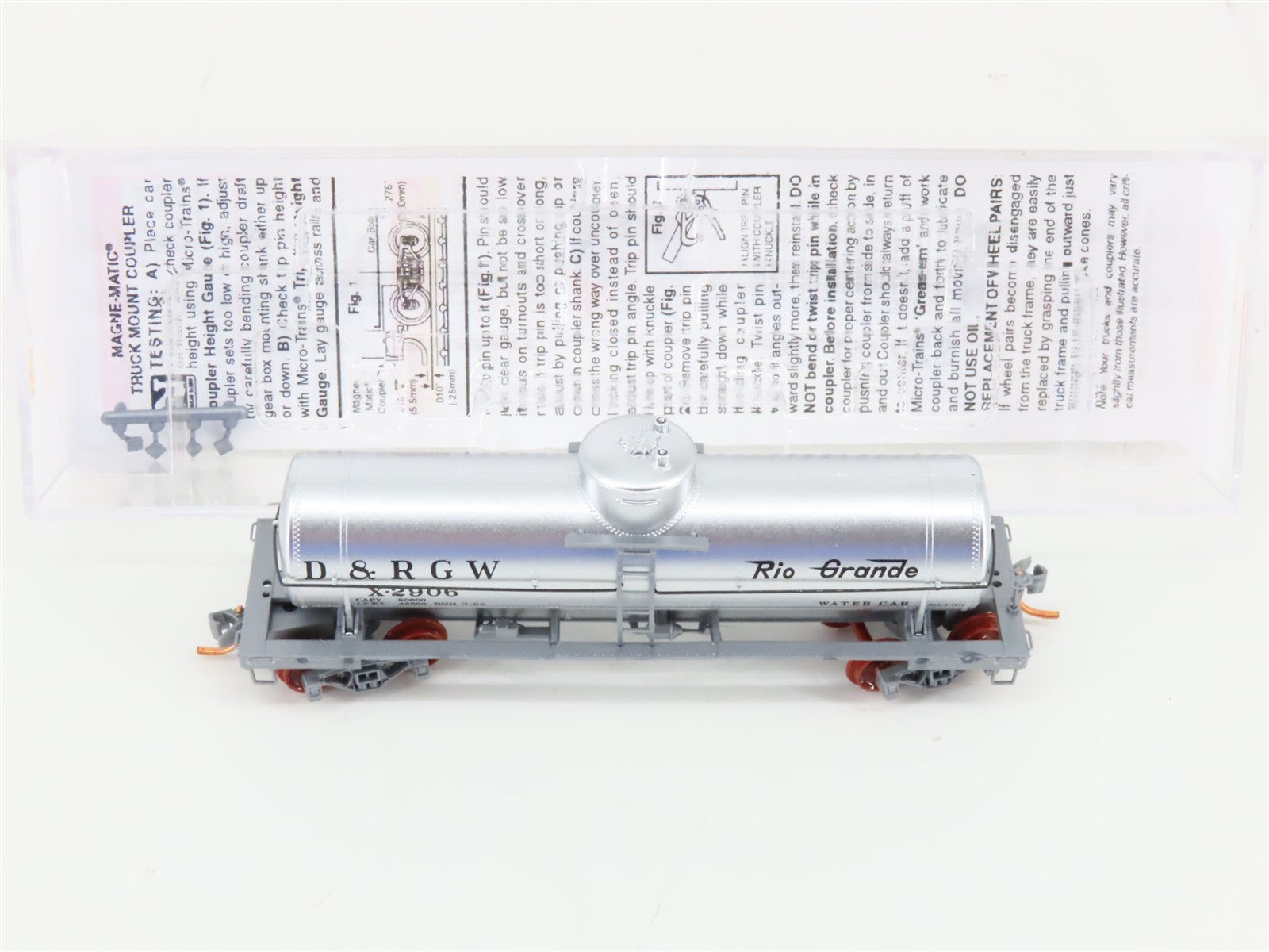 N Scale Micro-Trains MTL 06500890 D&RGW Rio Grande Single Dome Tank Car #X2906