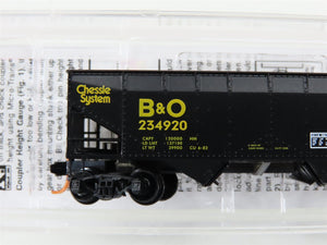 N Scale Micro-Trains MTL 05500511 B&O Chessie System 2-Bay Hopper #234920 w/Load