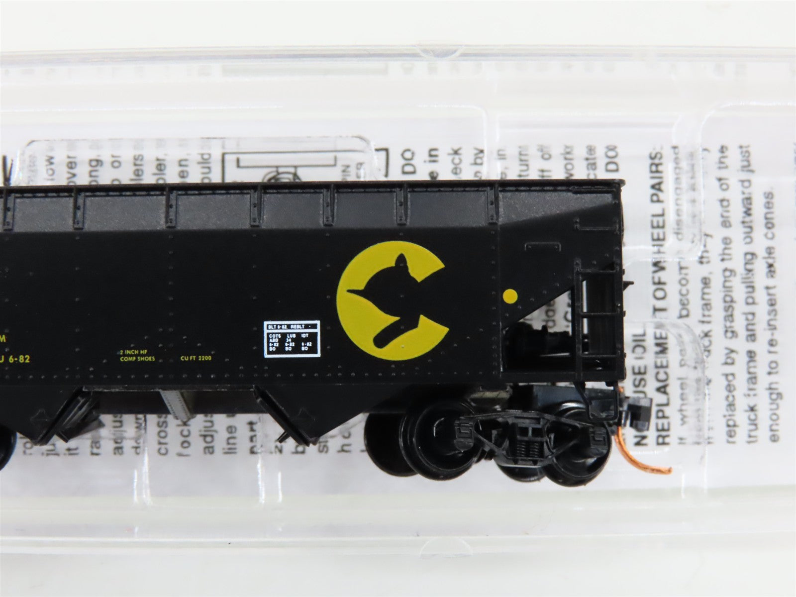 N Scale Micro-Trains MTL 05500511 B&O Chessie System 2-Bay Hopper #234920 w/Load