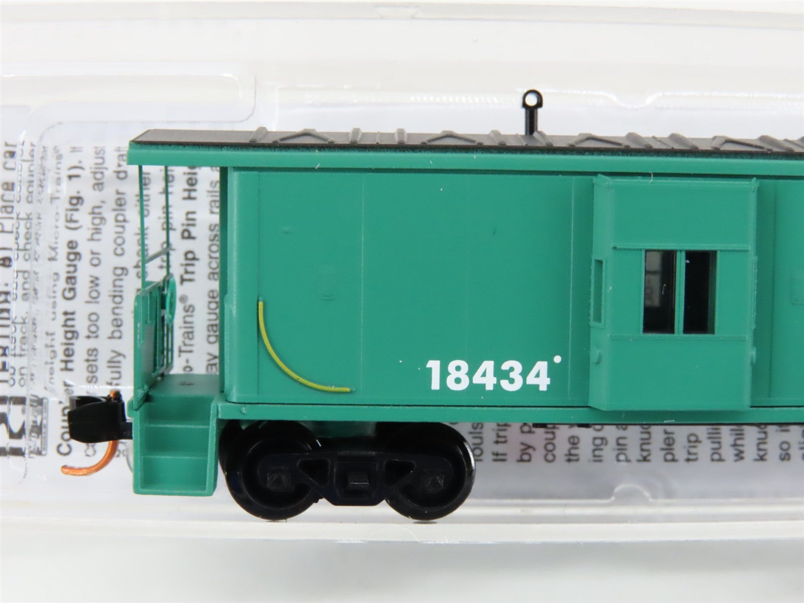 N Scale Micro-Trains MTL 13000050 PC Penn Central Bay Window Caboose #18434