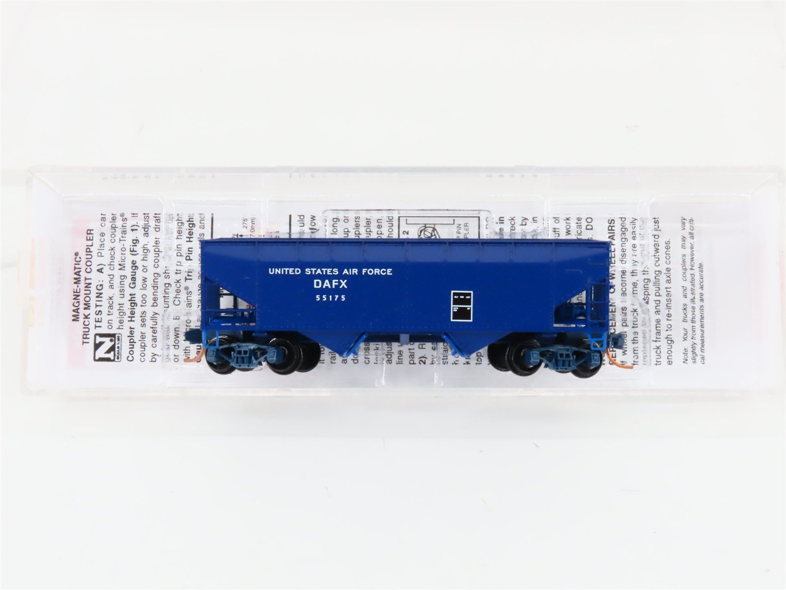 N Micro-Trains MTL 05500500 DAFX United States Air Force 2-Bay Open Hopper 55175