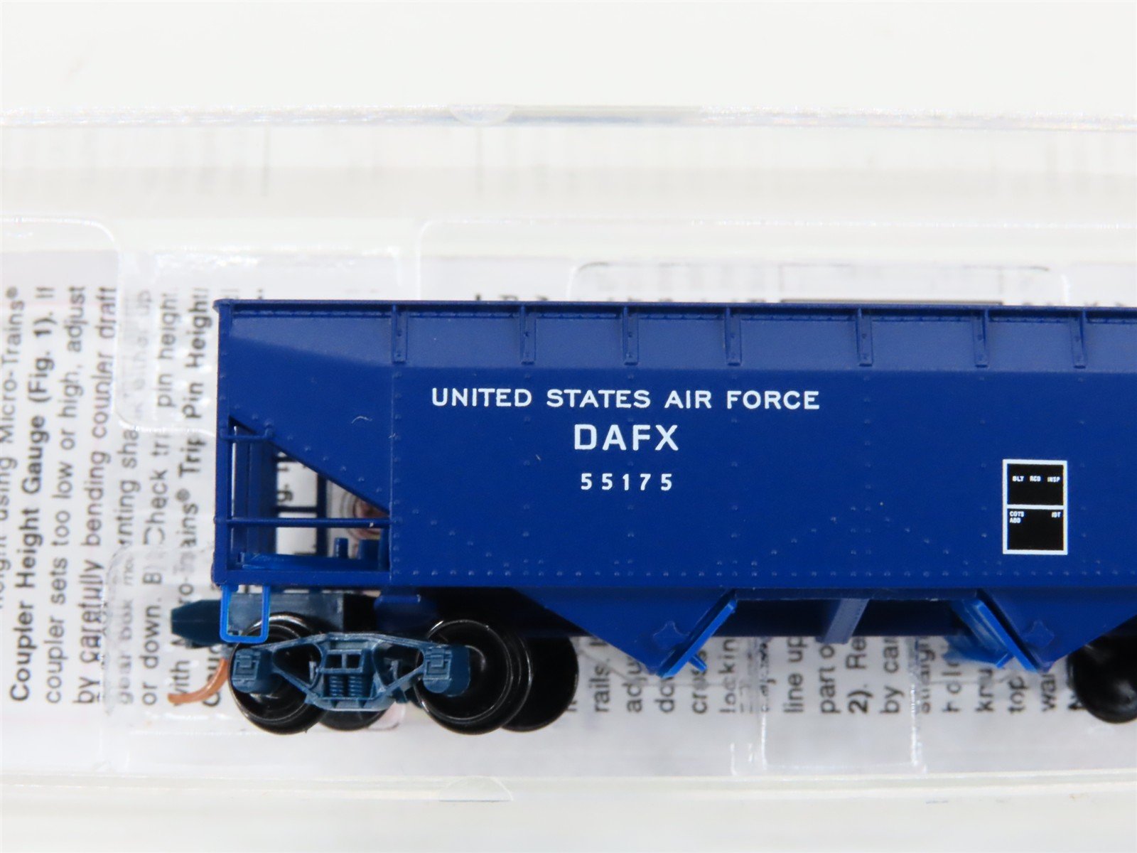 N Micro-Trains MTL 05500500 DAFX United States Air Force 2-Bay Open Hopper 55175