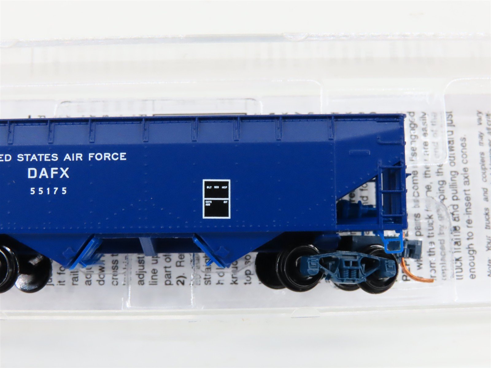 N Micro-Trains MTL 05500500 DAFX United States Air Force 2-Bay Open Hopper 55175