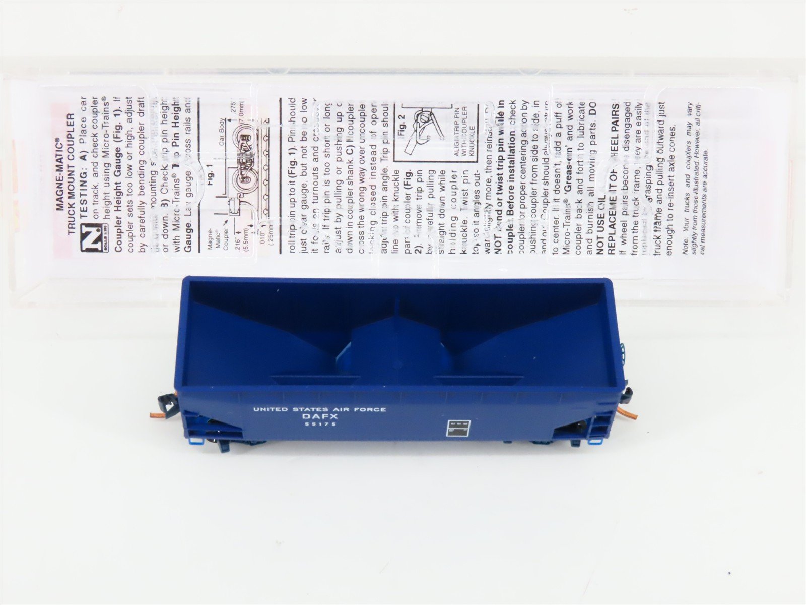 N Micro-Trains MTL 05500500 DAFX United States Air Force 2-Bay Open Hopper 55175