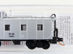 N Scale Micro-Trains MTL 10000290 CB&Q Burlington Route 36' Caboose #13501