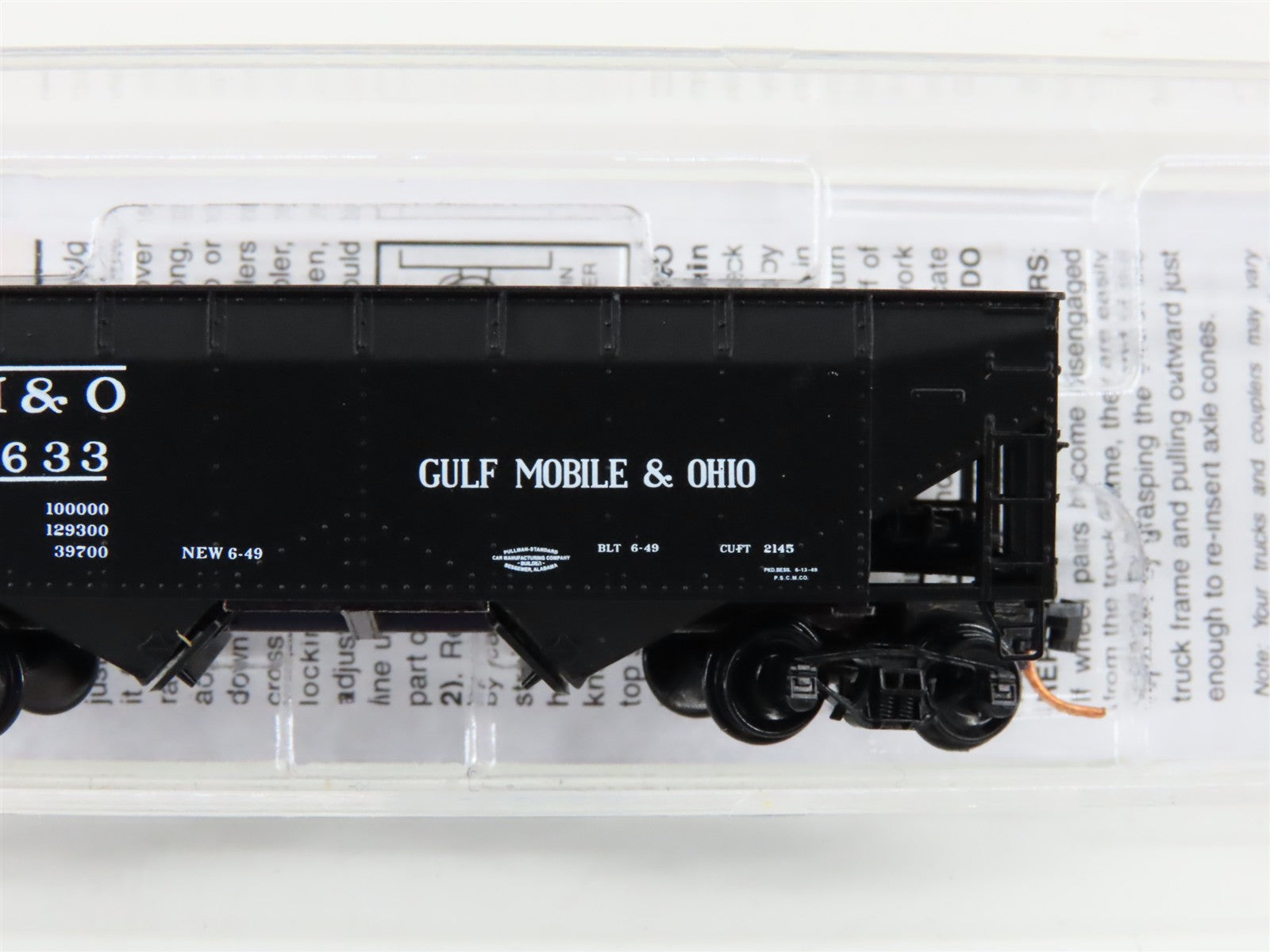 N Micro-Trains MTL 05500540 GM&O Gulf Mobile & Ohio 2-Bay Open Hopper #32633