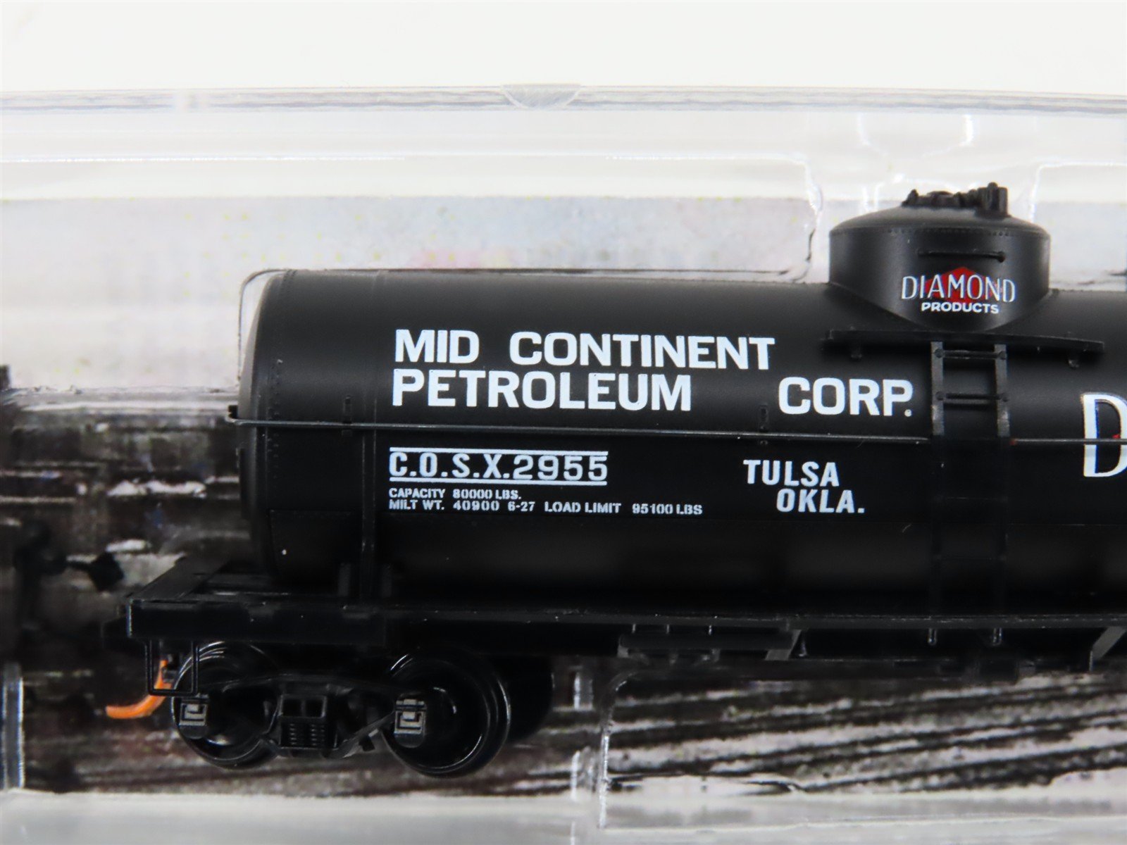 N Micro-Trains MTL 06500800 COSX Diamond Products 39' Single Dome Tank Car #2955