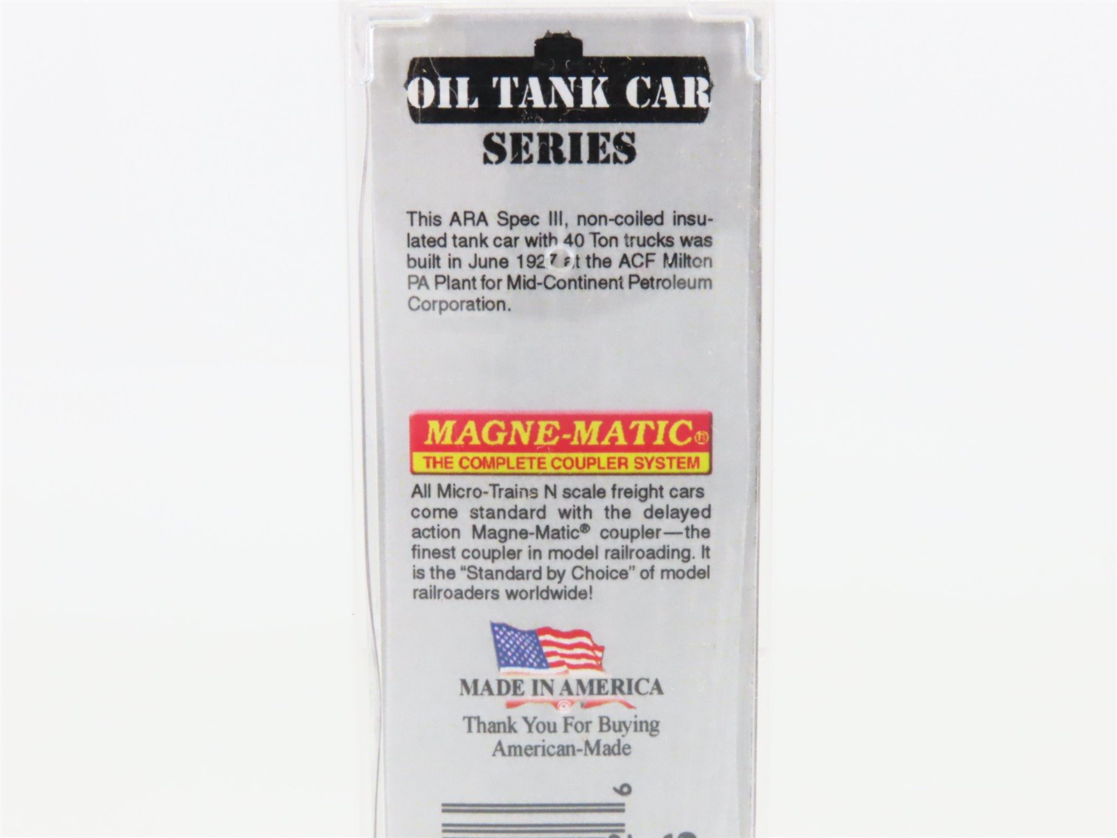 N Micro-Trains MTL 06500800 COSX Diamond Products 39' Single Dome Tank Car #2955