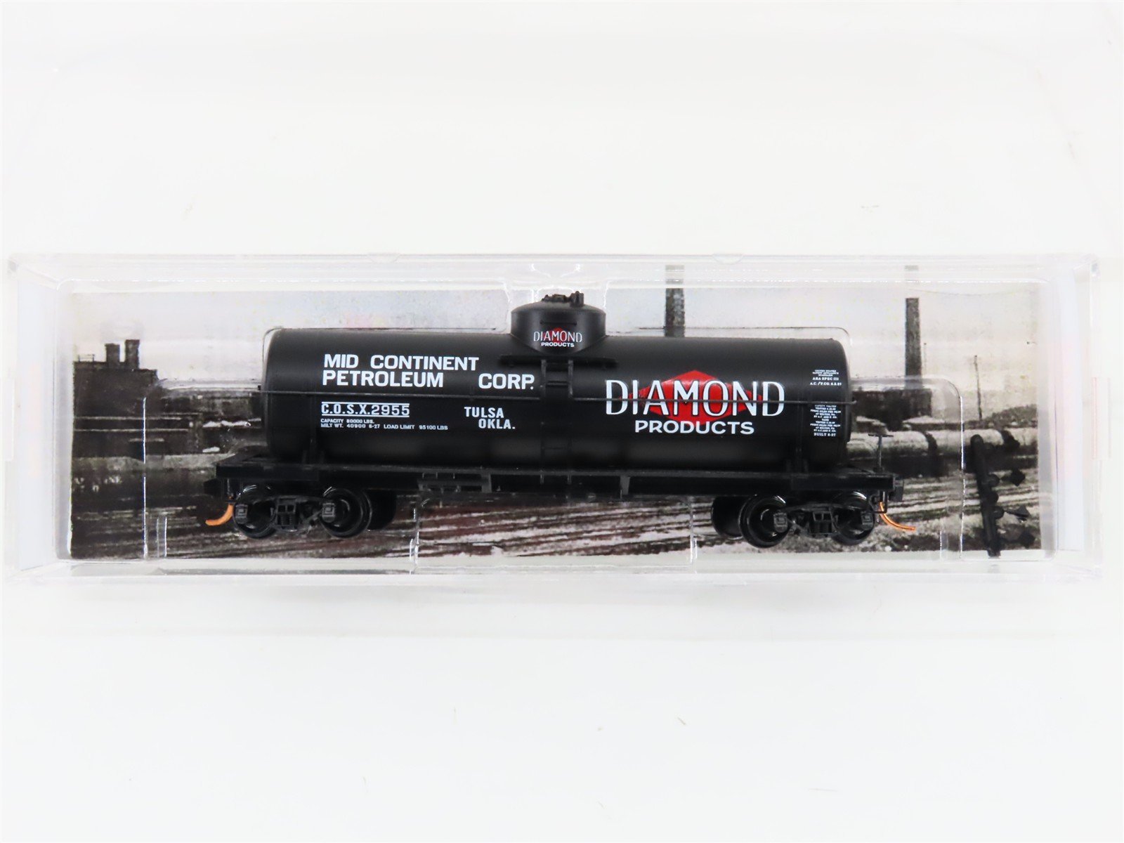 N Micro-Trains MTL 06500800 COSX Diamond Products 39' Single Dome Tank Car #2955