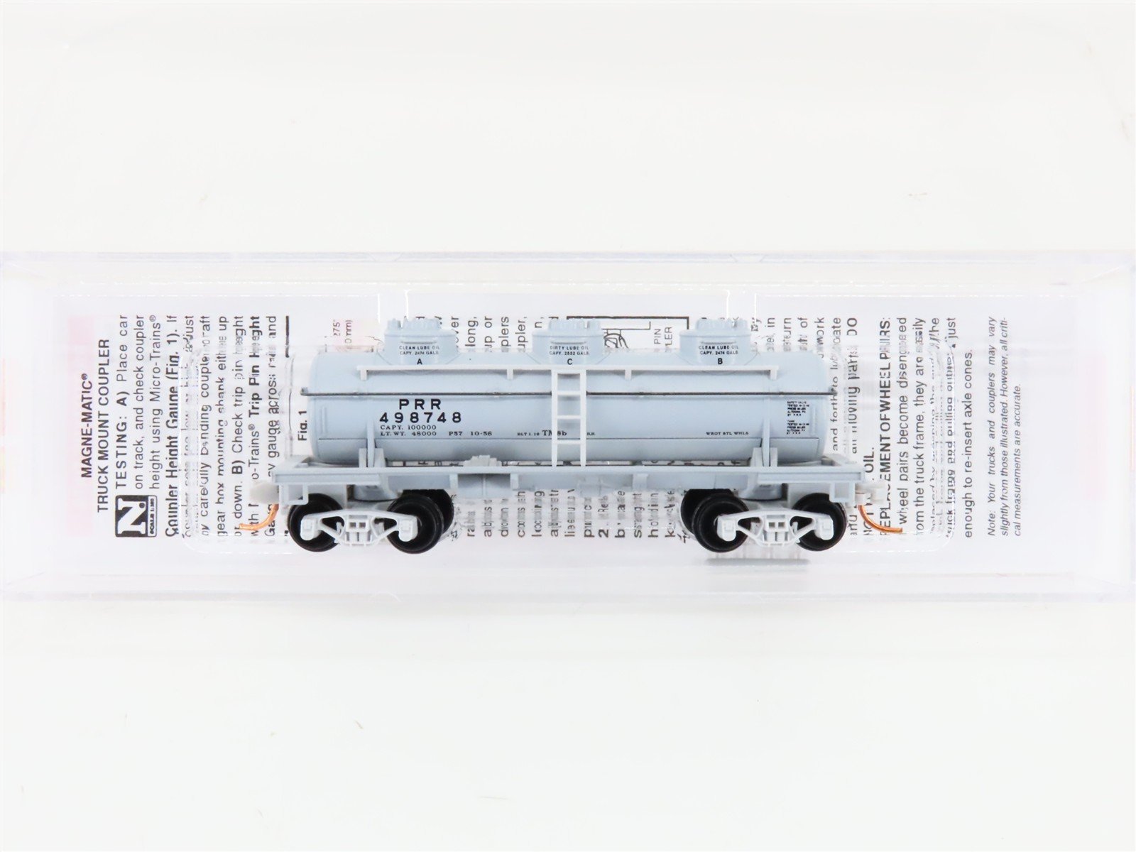 N Scale Micro-Trains MTL 06600090 PRR Pennsylvania 3-Dome Tank Car #498748