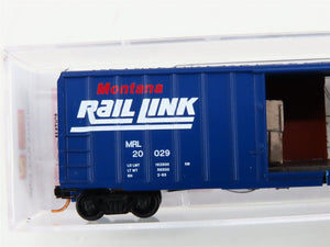 N Micro-Trains MTL 02500620 MRL Montana Rail Link 50' Box Car #20029 w/ Load