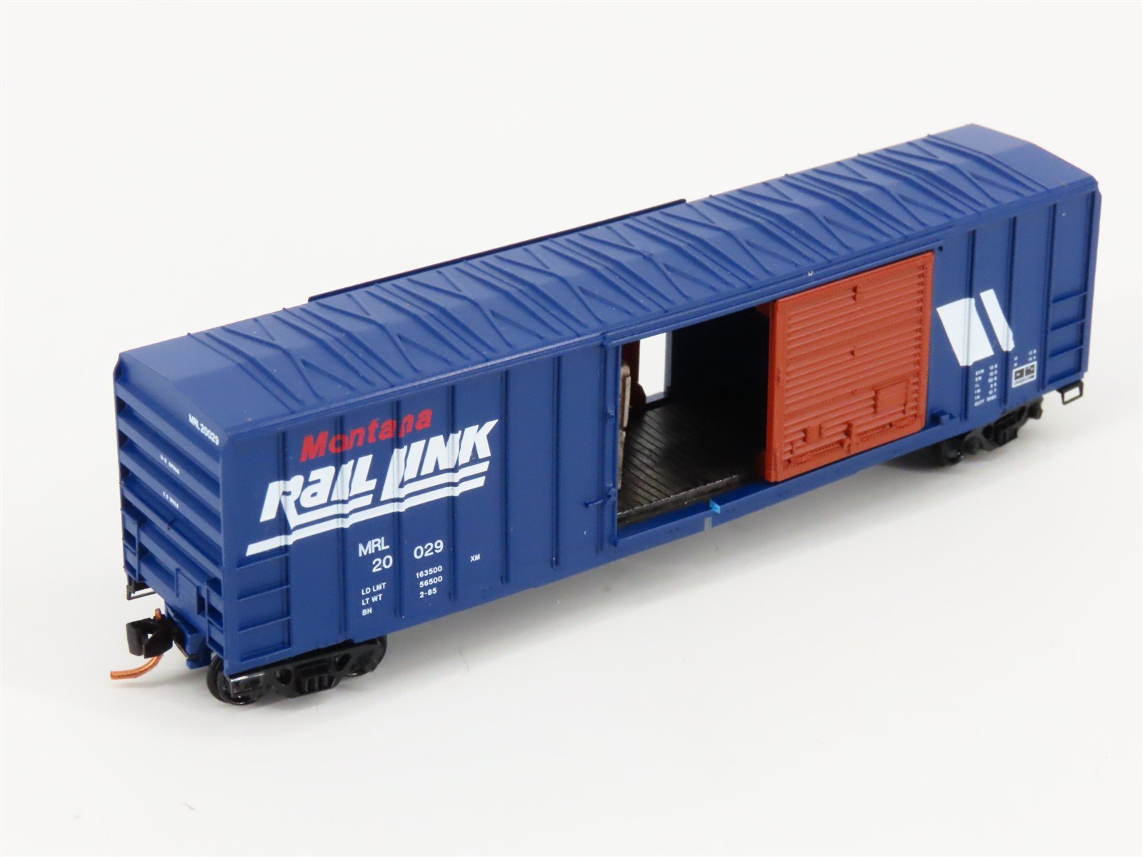 N Micro-Trains MTL 02500620 MRL Montana Rail Link 50' Box Car #20029 w/ Load