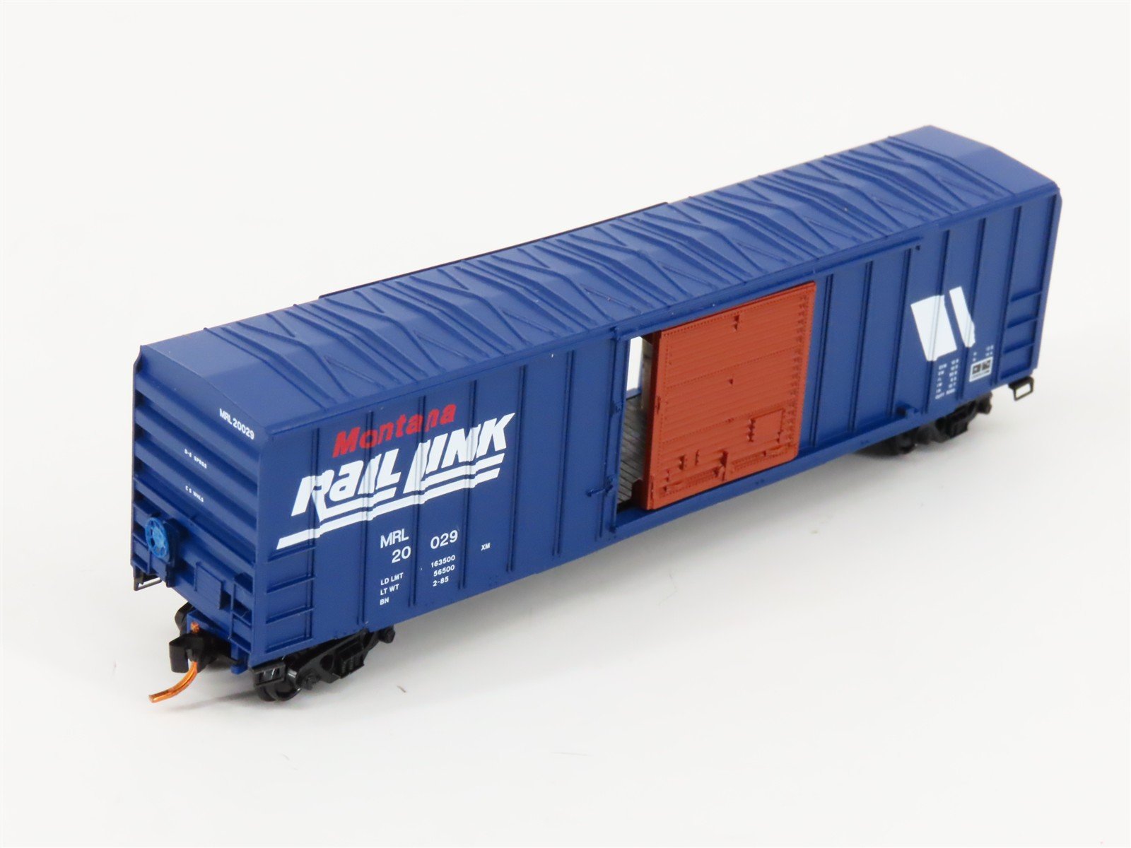 N Micro-Trains MTL 02500620 MRL Montana Rail Link 50' Box Car #20029 w/ Load