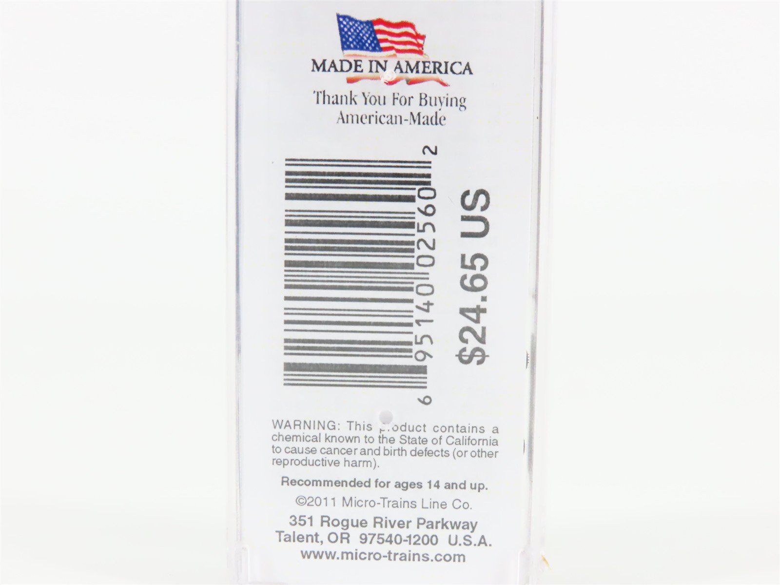 N Micro-Trains MTL 02500620 MRL Montana Rail Link 50' Box Car #20029 w/ Load