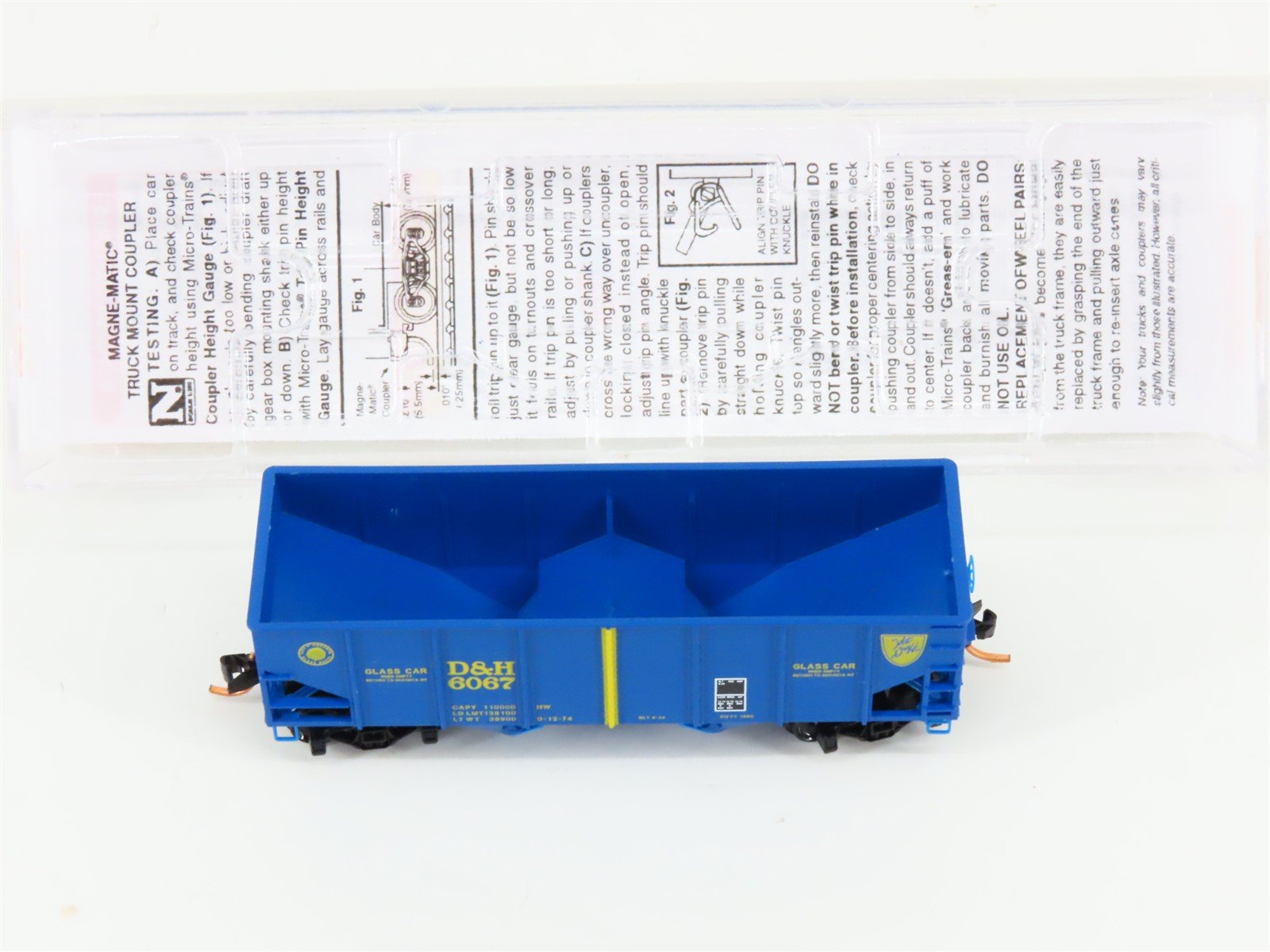 N Scale Micro-Trains MTL 05600440 D&H Delaware & Hudson 2-Bay Open Hopper #6067