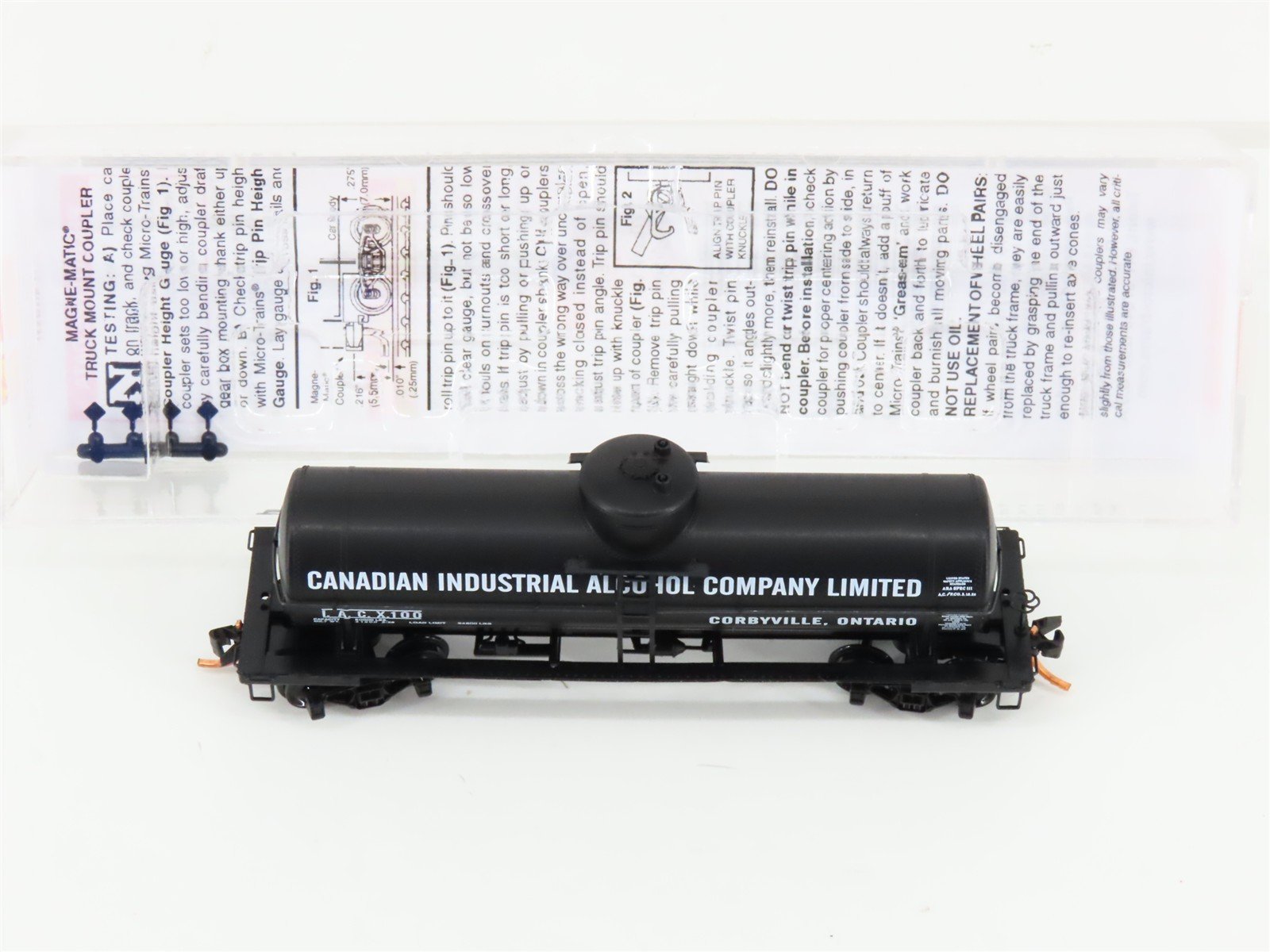 N Micro-Trains MTL 06500850 IACX Canadian Industrial Alcohol Single Dome Tankcar
