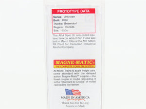 N Micro-Trains MTL 06500850 IACX Canadian Industrial Alcohol Single Dome Tankcar
