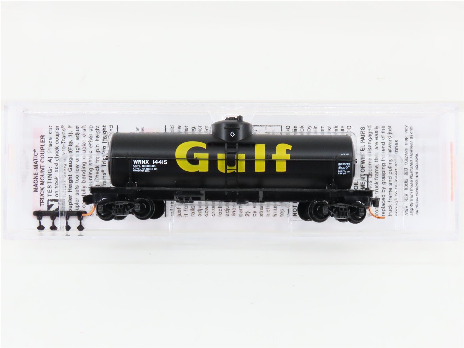 N Scale Micro-Trains MTL 06500910 WRNX Gulf Oil 39' Single Dome Tank Car #14415