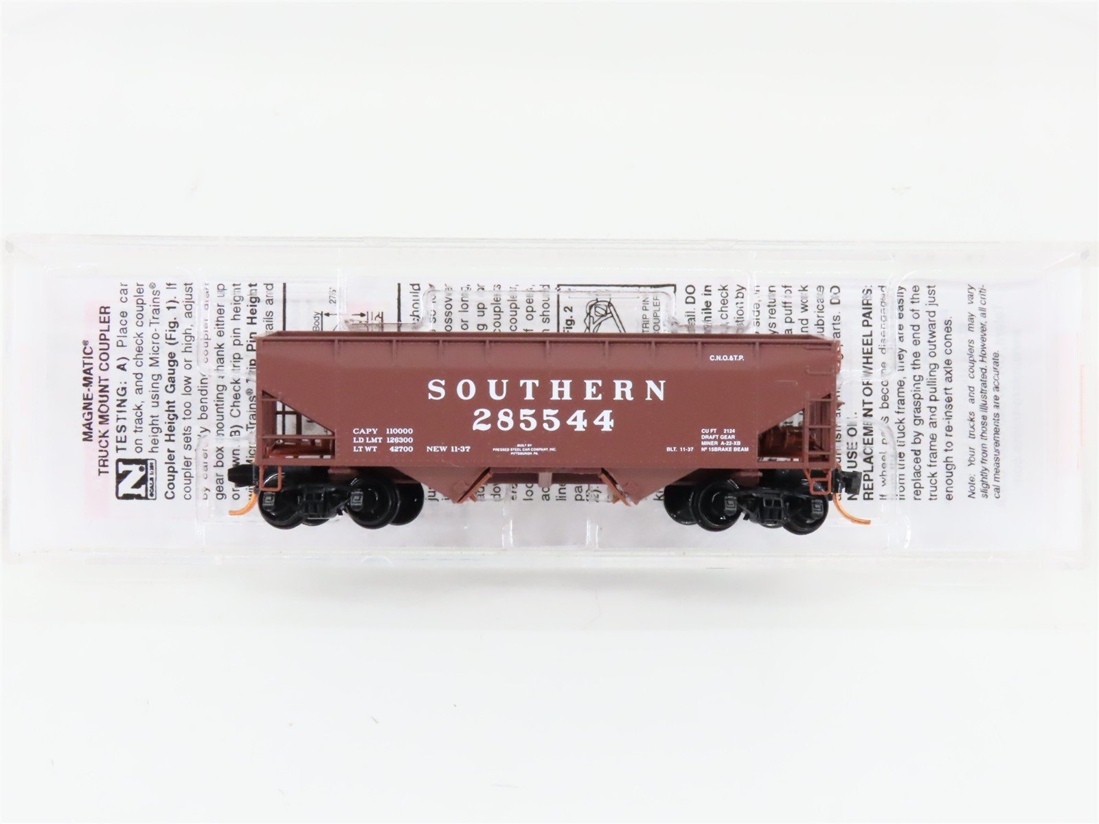 N Scale Micro-Trains MTL 05500330 Southern Railway 2-Bay Open Hopper #285544