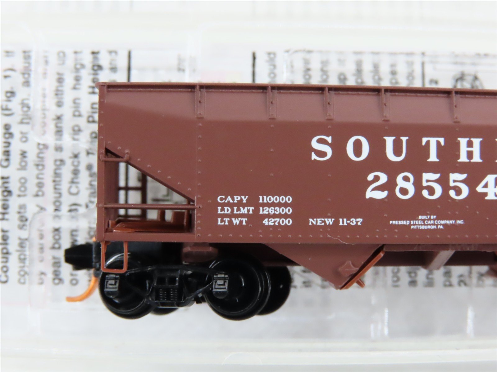 N Scale Micro-Trains MTL 05500330 Southern Railway 2-Bay Open Hopper #285544
