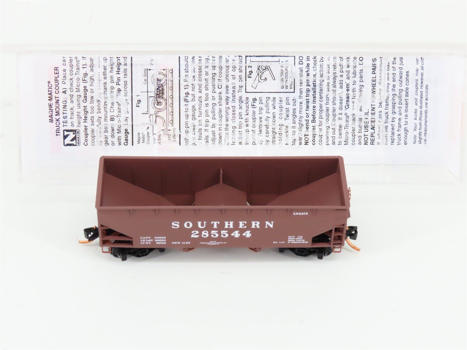 N Scale Micro-Trains MTL 05500330 Southern Railway 2-Bay Open Hopper #285544