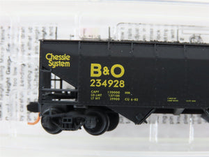 N Scale Micro-Trains MTL 05544510 B&O Chessie System 2-Bay Open Hopper #234928
