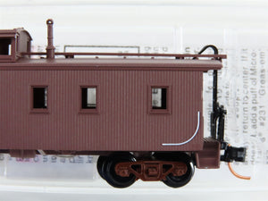 N Micro-Trains MTL 51230 MILW Milwaukee Road 34' Wood Sheathed Caboose #0345