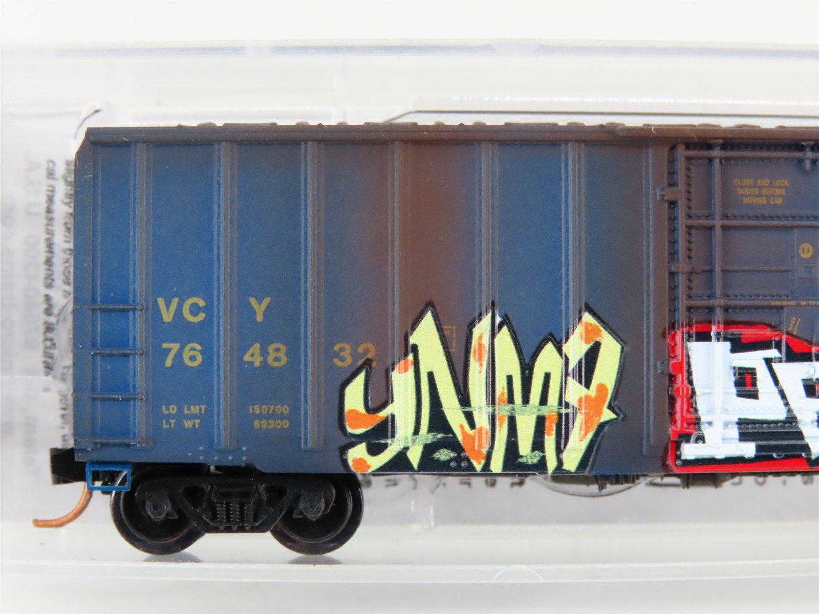 N Micro-Trains MTL 02753320 VCY Golden West Service 50' Boxcar 764832 w/Graffiti