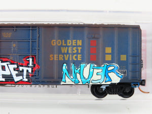 N Micro-Trains MTL 02753320 VCY Golden West Service 50' Boxcar 764832 w/Graffiti