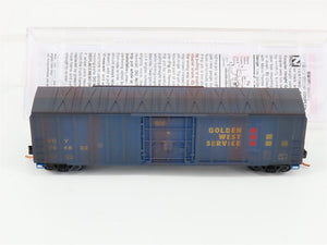 N Micro-Trains MTL 02753320 VCY Golden West Service 50' Boxcar 764832 w/Graffiti