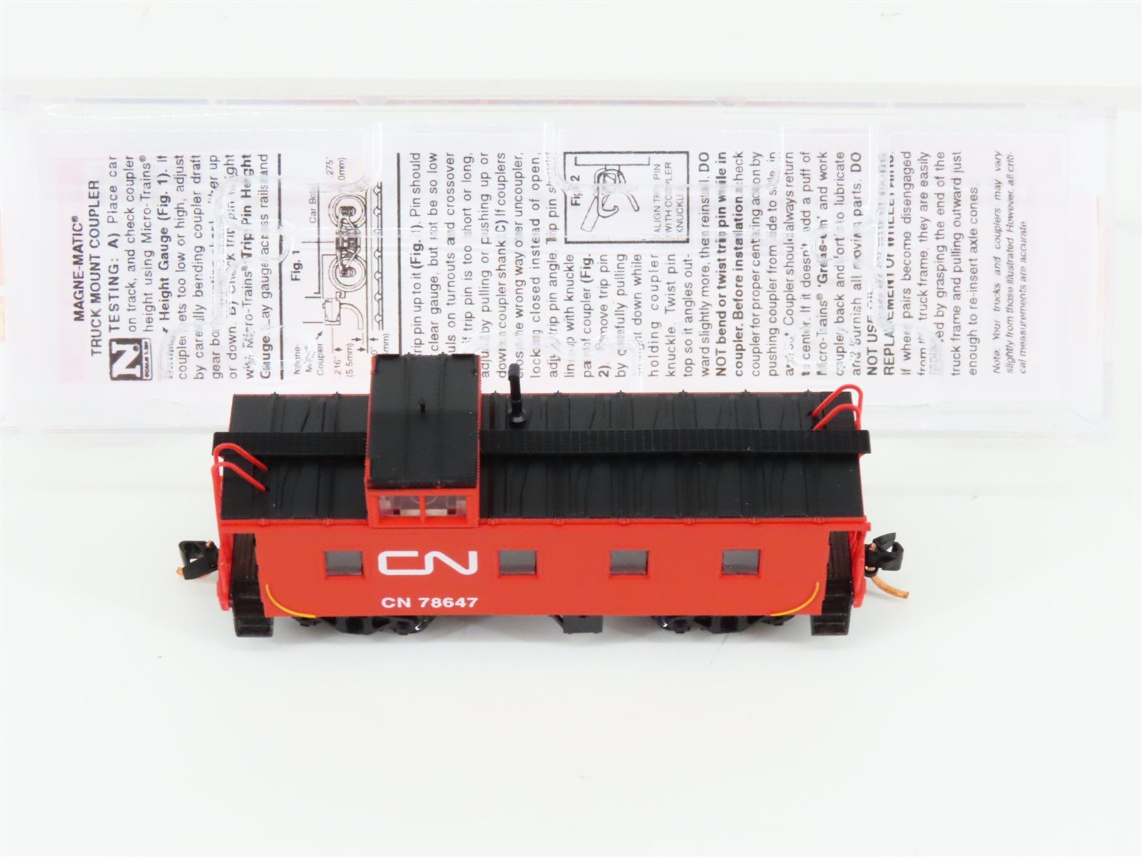 N Scale Micro-Trains MTL 10000360 CN Canadian National 36' Steel Caboose #78647