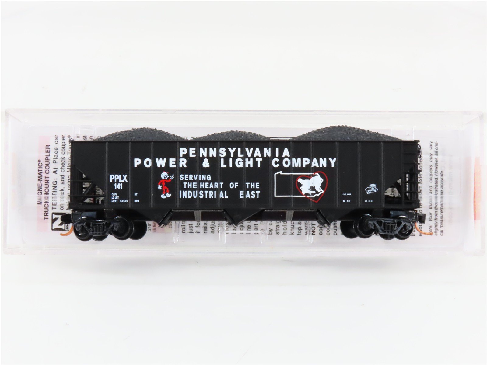 N Micro-Trains MTL 10800230 PPLX Pennsylvania Power & Light 3-Bay Hopper #141