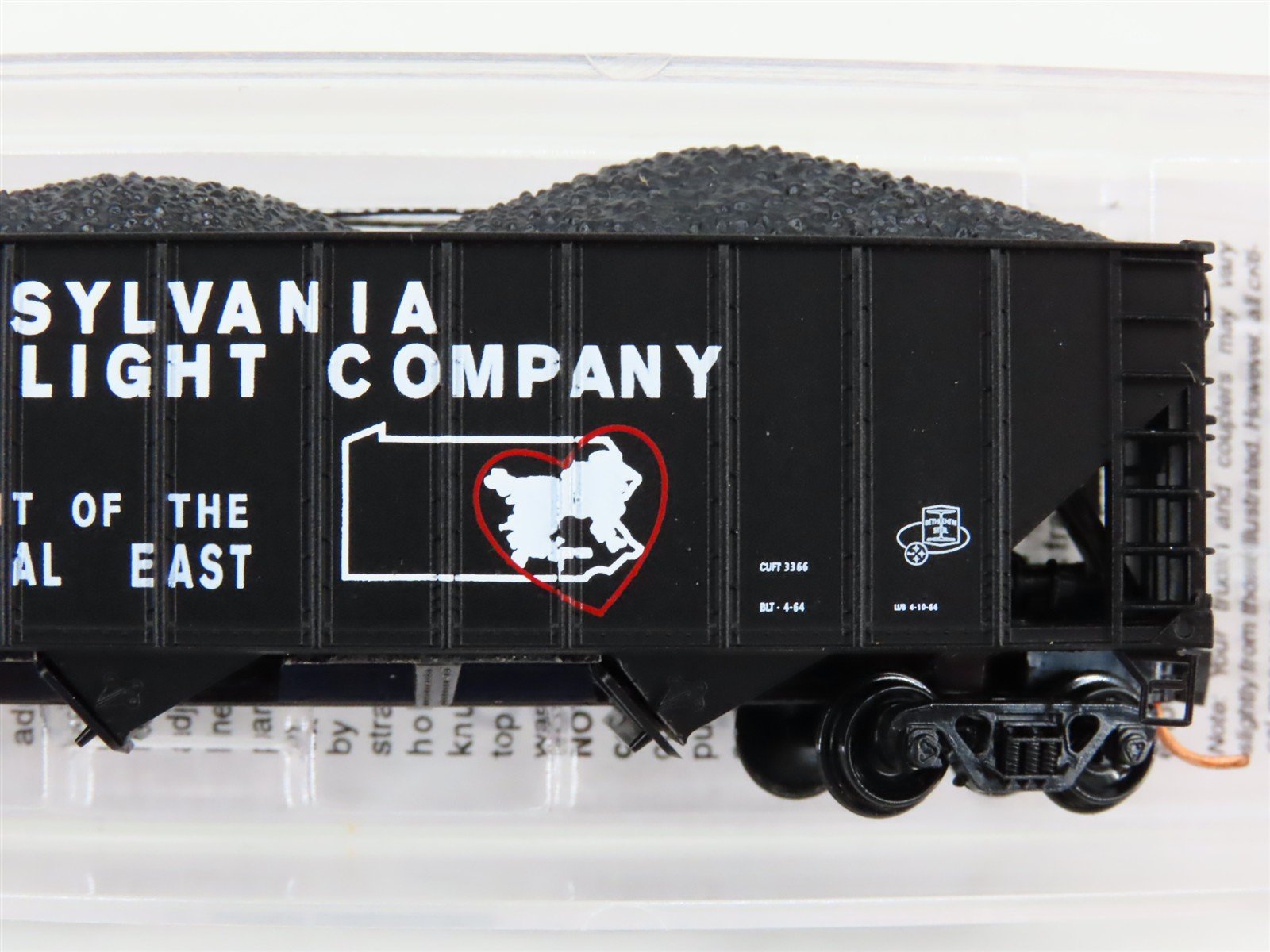 N Micro-Trains MTL 10800230 PPLX Pennsylvania Power & Light 3-Bay Hopper #141