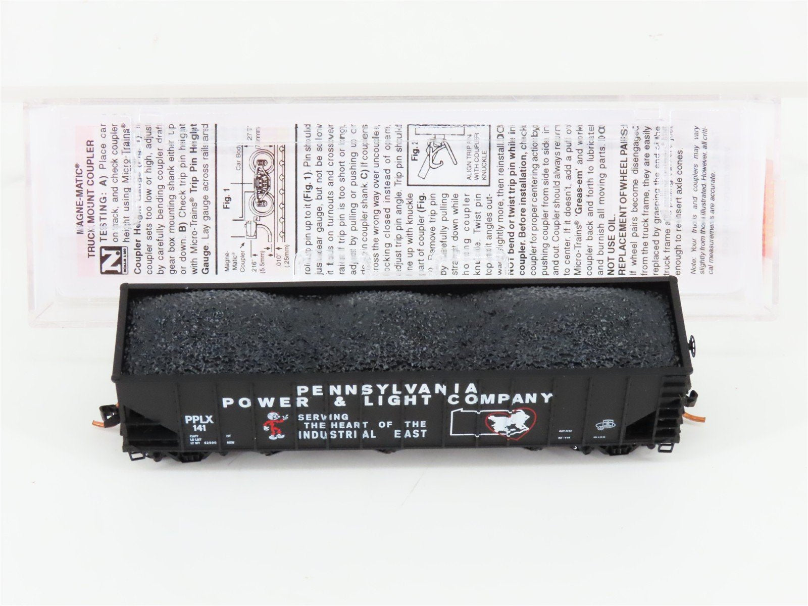 N Micro-Trains MTL 10800230 PPLX Pennsylvania Power & Light 3-Bay Hopper #141