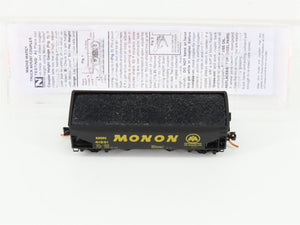 N Scale Micro-Trains MTL 05500370 MON Monon 2-Bay Hopper #41501 w/ Coal Load