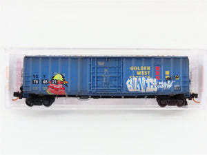 N Micro-Trains MTL 02752320 VCY Golden West Service 50' Boxcar 764821 w/Graffiti