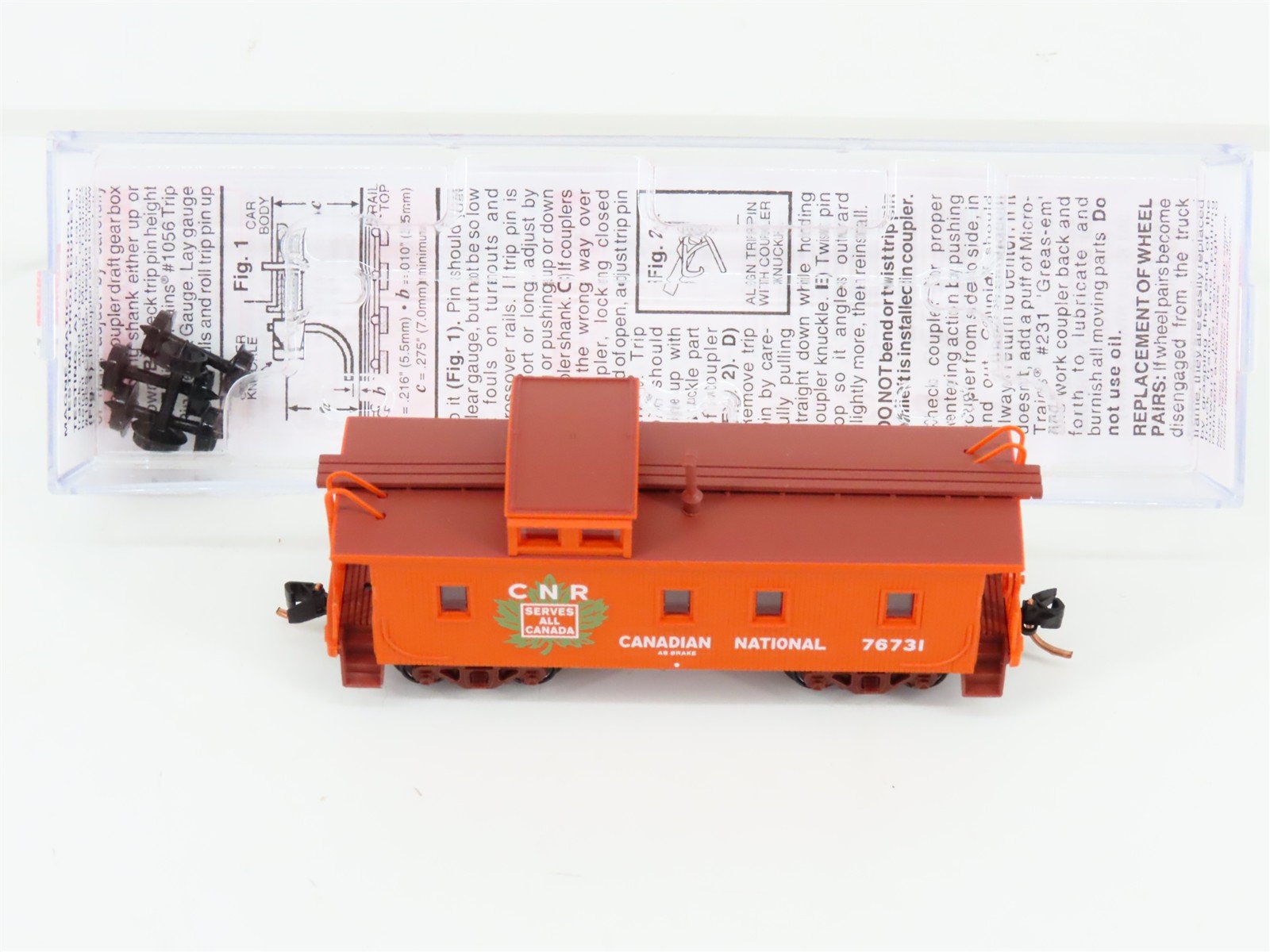 N Scale Micro-Trains MTL 05100130 CNR Canadian National 34' Wood Caboose #76731