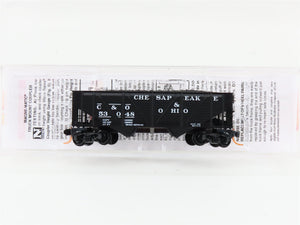 N Micro-Trains MTL 05700070 C&O Chesapeake & Ohio 2-Bay Hopper #53048 w/ Load