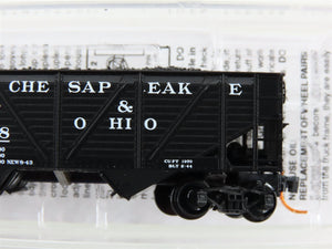 N Micro-Trains MTL 05700070 C&O Chesapeake & Ohio 2-Bay Hopper #53048 w/ Load