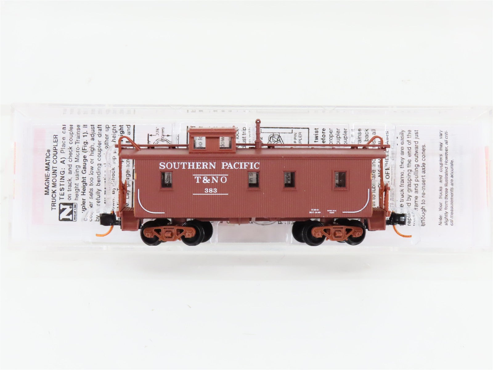 N Scale Micro-Trains MTL 05000220 T&NO Southern Pacific 34' Caboose #383