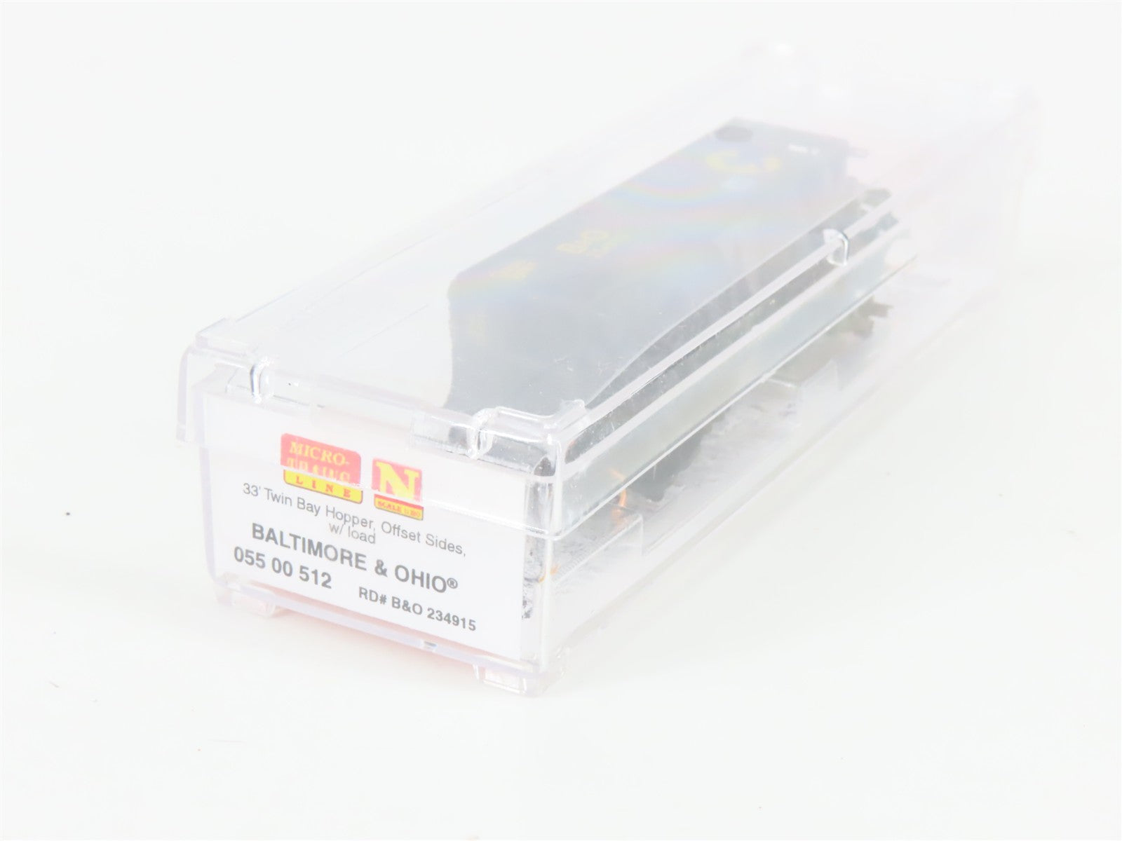 N Scale Micro-Trains MTL 05500512 B&O Chessie System 2-Bay Hopper 234915 w/ Load