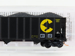 N Scale Micro-Trains MTL 10800240 B&O Chessie System 3-Bay Hopper 187114 w/ Load