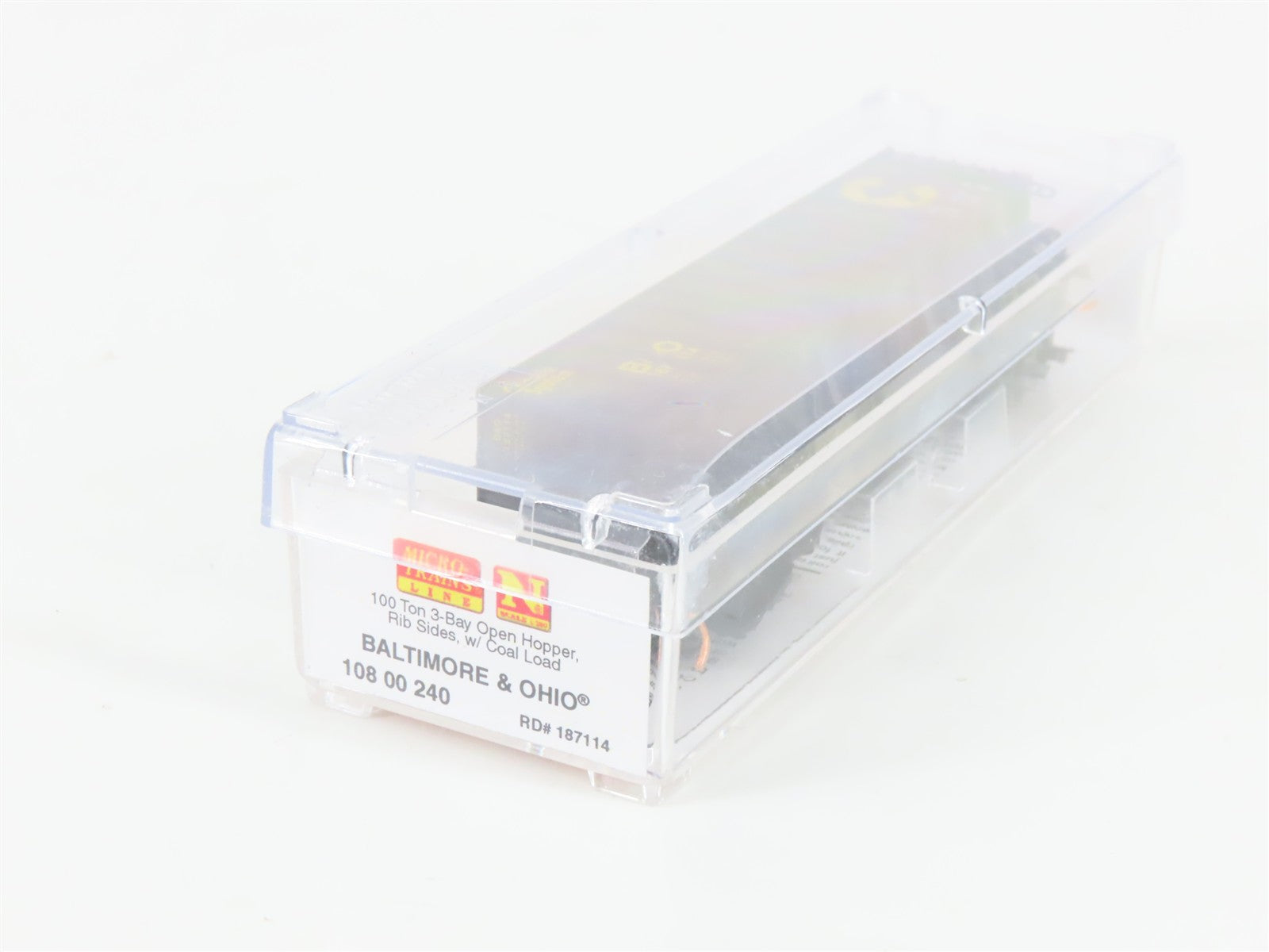 N Scale Micro-Trains MTL 10800240 B&O Chessie System 3-Bay Hopper 187114 w/ Load
