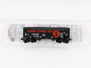 N Micro-Trains MTL 05500140 ICG Illinois Central Gulf 2-Bay Hopper 322200 w/Load