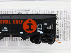 N Micro-Trains MTL 05500140 ICG Illinois Central Gulf 2-Bay Hopper 322200 w/Load